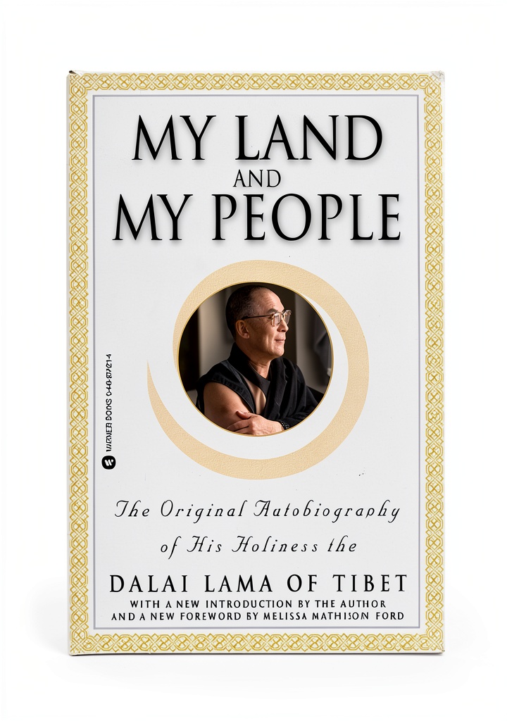 Installing Dalai Lama biography Kindle eBook by Grand Central Publishing 258‑Page on a wooden desk