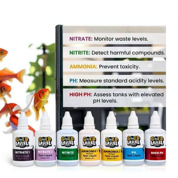 Freshwater Aquarium Test Kit Gold Label 950+ Tests Complete Kit-2