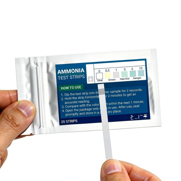 Aquarium Ammonia Test Strips 11-in-1 AKSBTEC 150 Strip Saltwater Kit-2